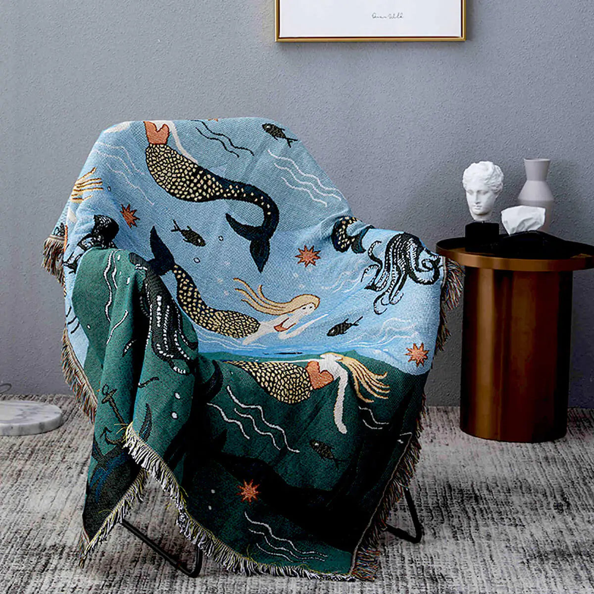 Mermaid Throw Blanket