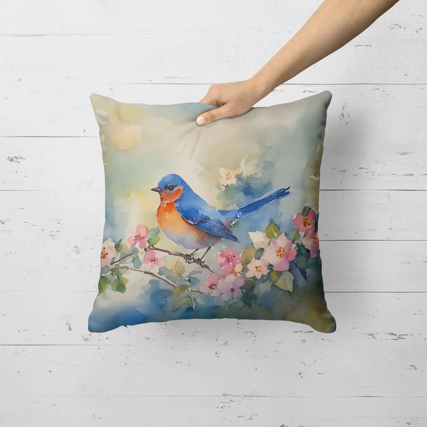 Bluebird Throw Pillow