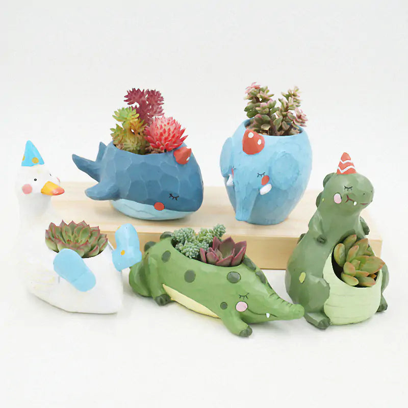 Cute Animals Flower Pots