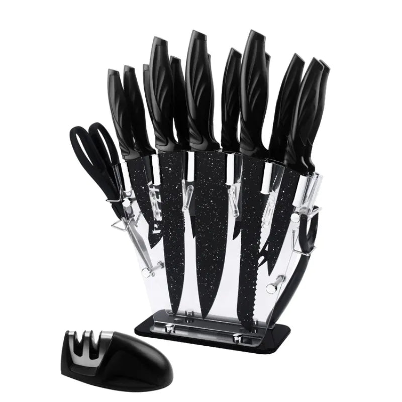 Full Set Of Stainless Steel Kitchen Knives