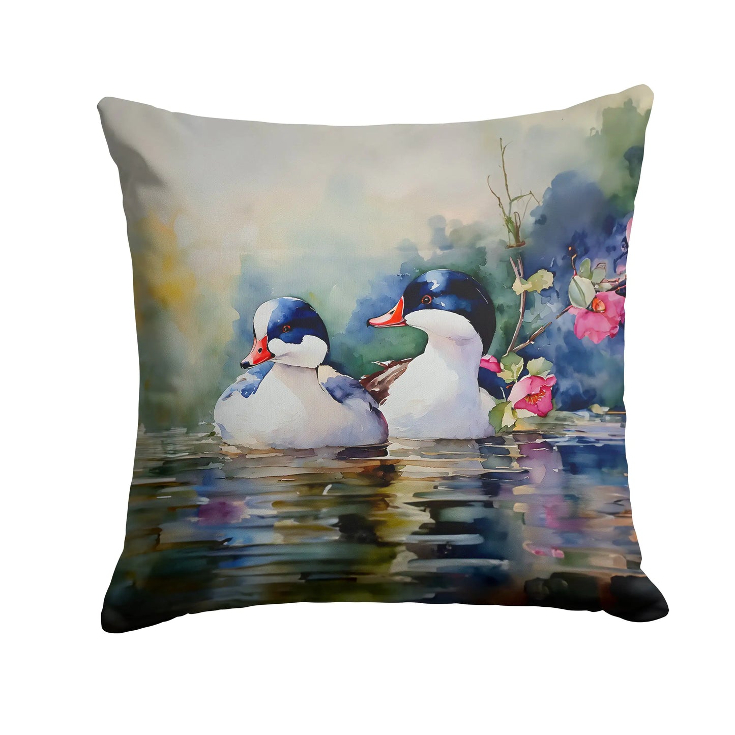 Bufflehead Throw Pillow