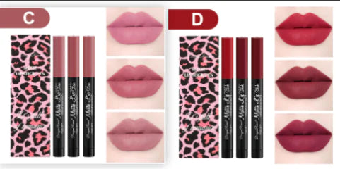 6pcs/Set Velvet Matte Lip Gloss