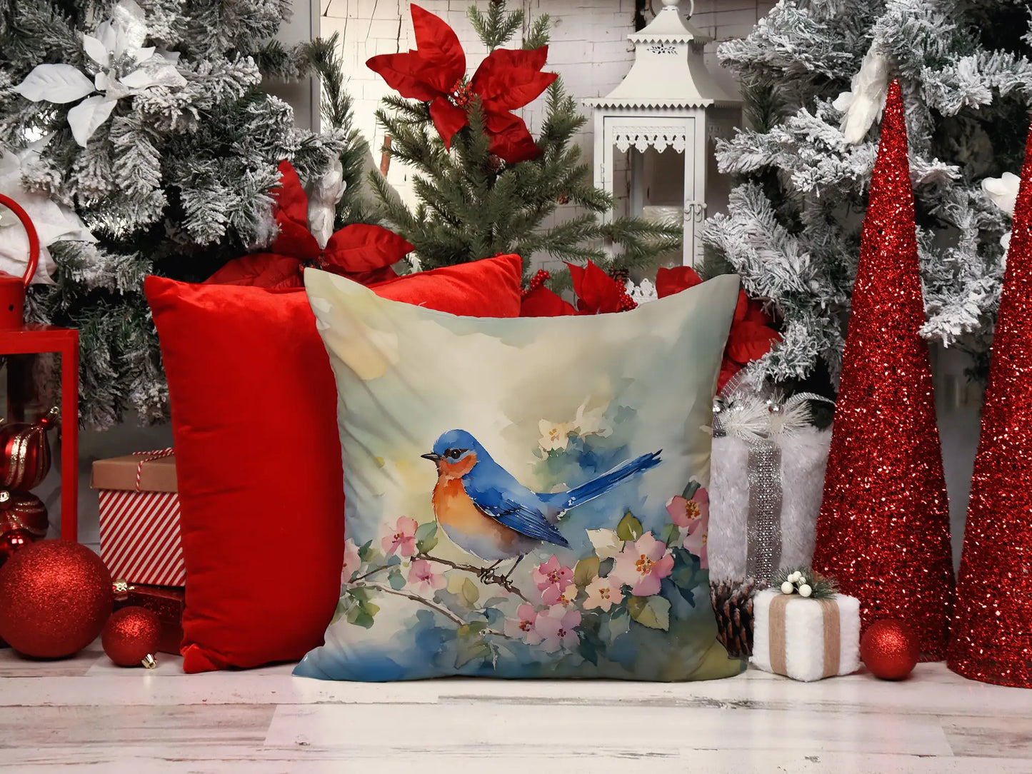 Bluebird Throw Pillow